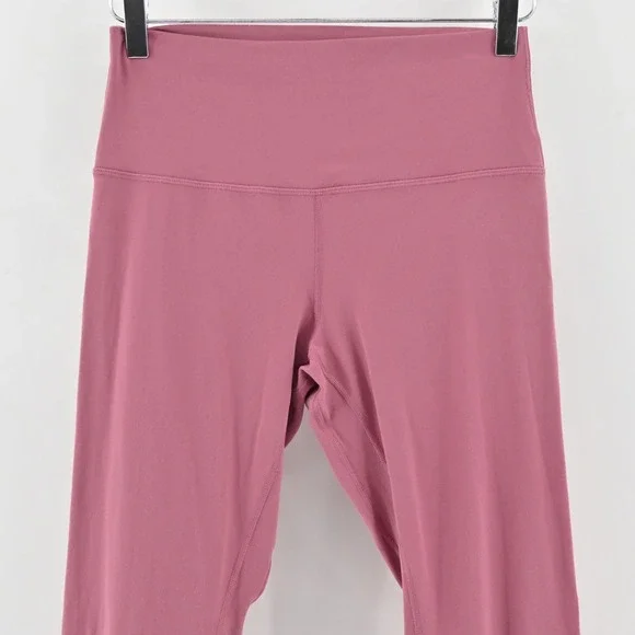 Lululemon Womens Align Crop 21" Leggings‎ Size 8 Pink Stretch Athletic Logo - Picture 8 of 11